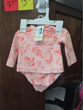 3m brand new swimsuit with rash guard from carter's item 346